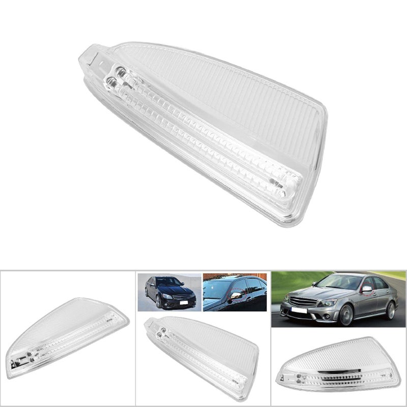 Suuonee Side Mirror Turn Signal Light for C-Class C250 C300 C350 C63 (Right 2048200821) Passenger Side Direct Fit Replacement Easy Plug and Play Installation Durable LED Lamp - Image 5